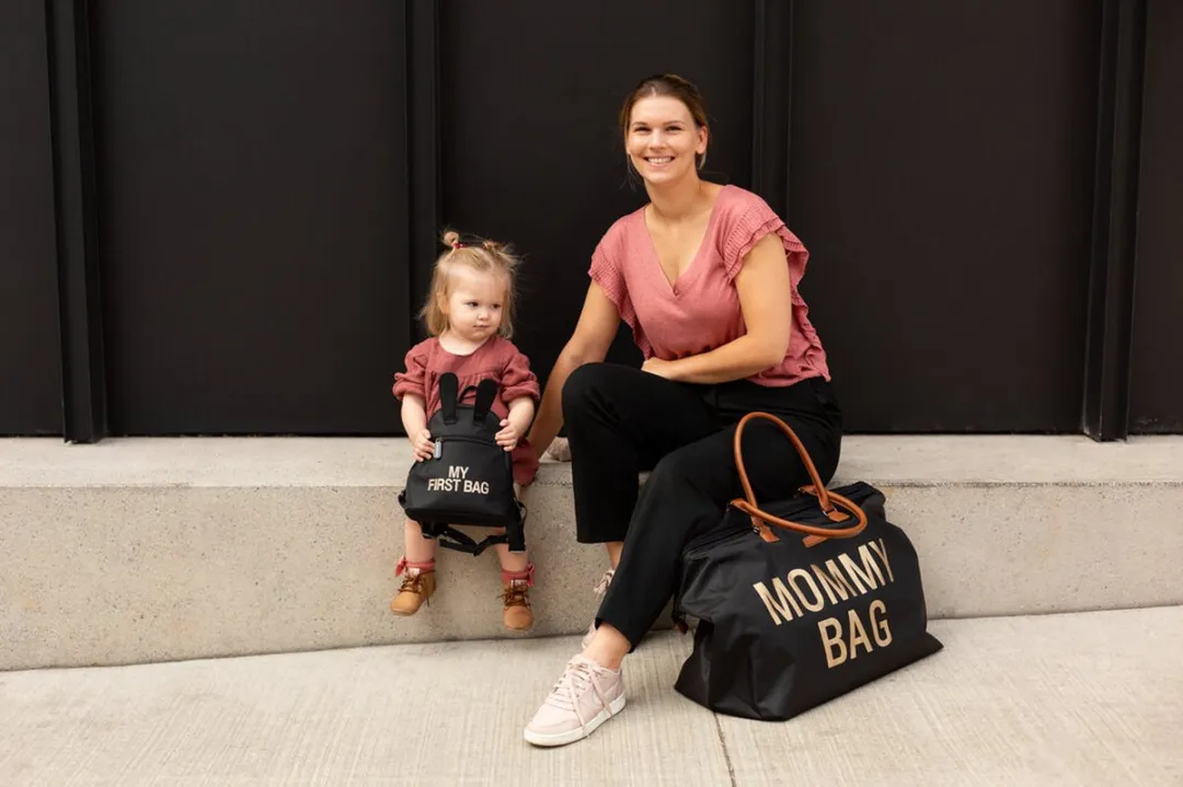 Childhome Mommy Bag Verzorgingstas - Zwart/Goud