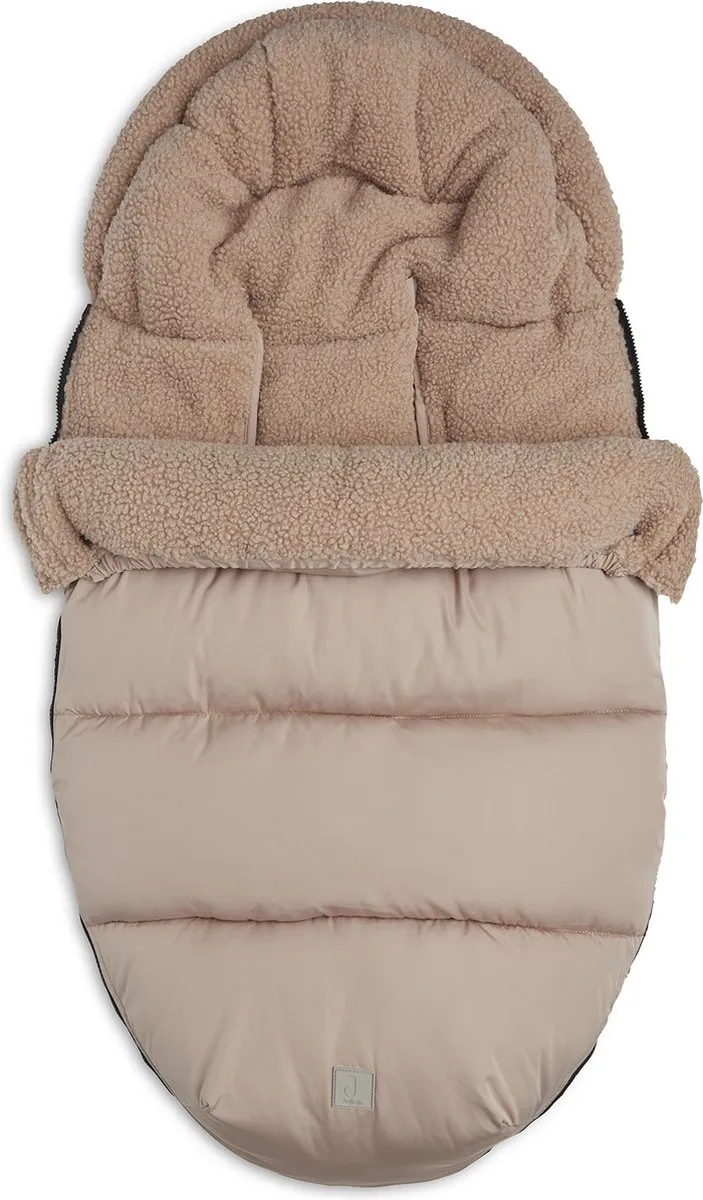 Jollein Voetenzak Buggy Embossed Milky Coffee