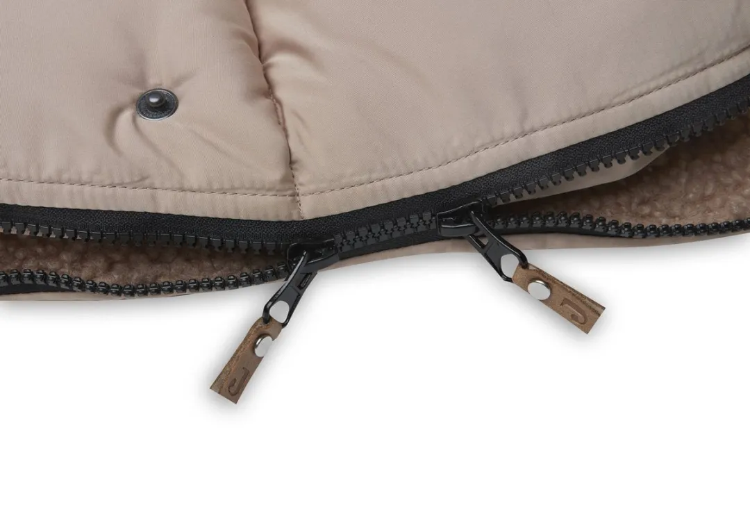 Jollein Voetenzak Buggy Embossed Milky Coffee - Waterafstotend