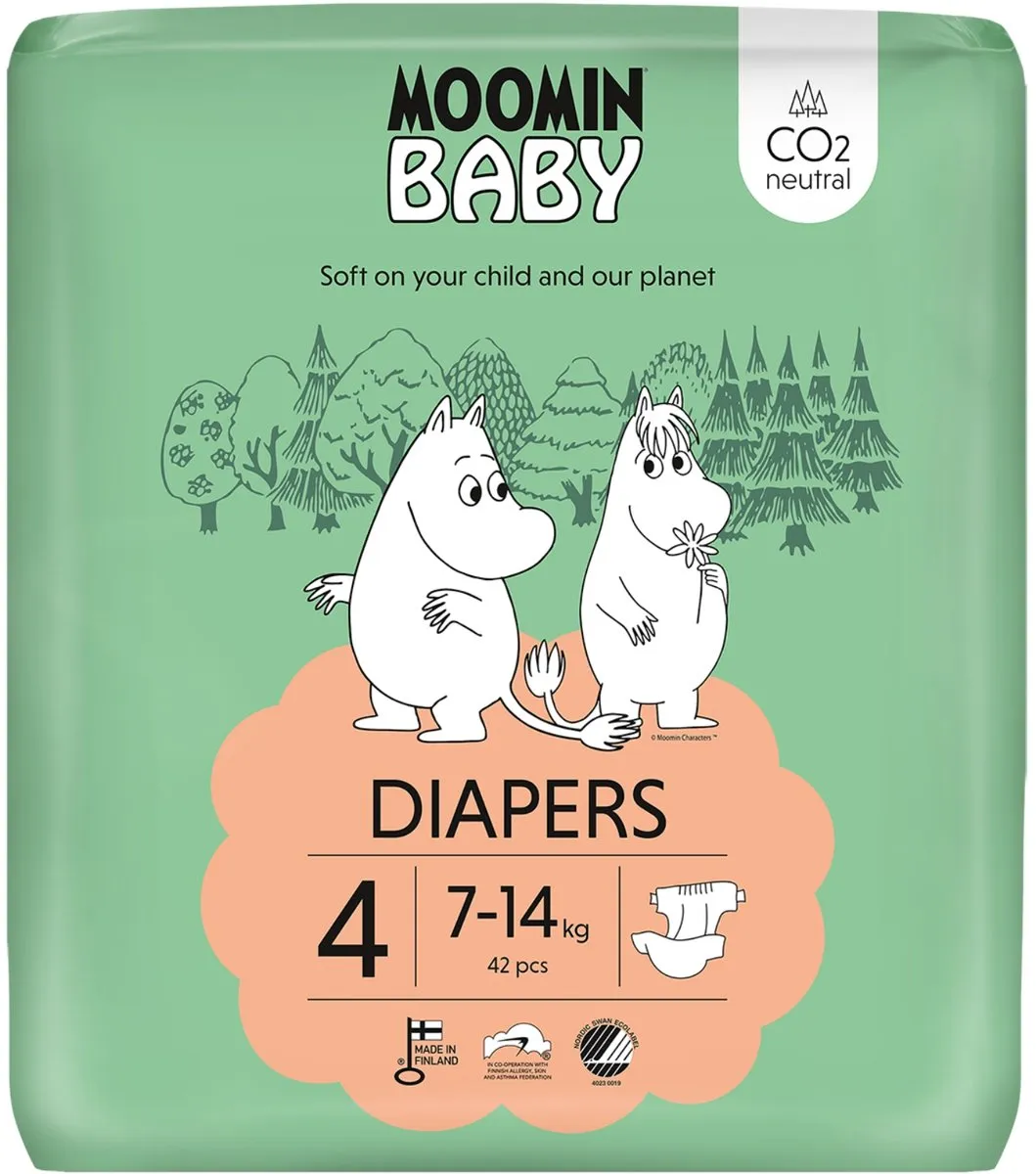 Muumi Baby Eco Luiers Maat 4 46 Stuks
