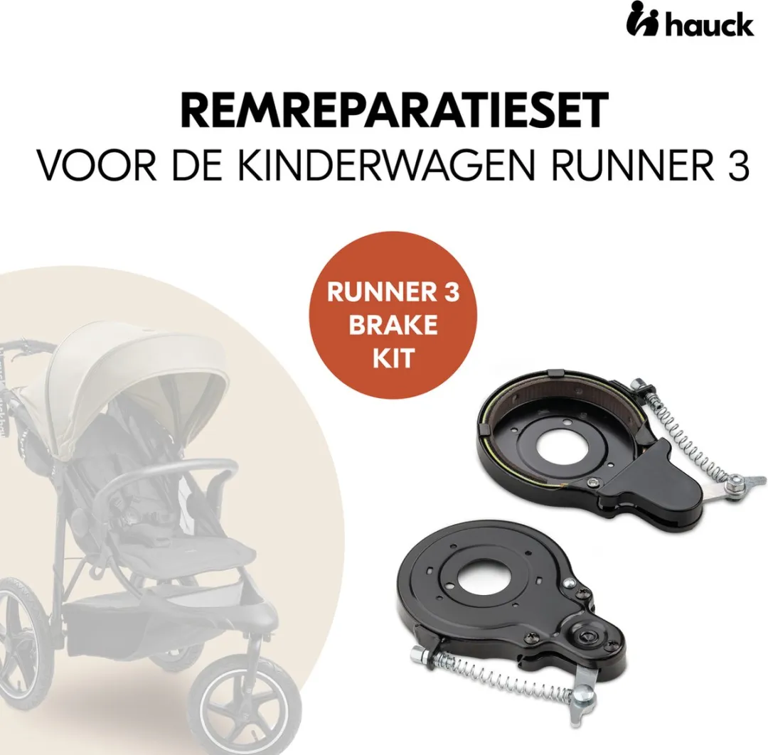Hauck Runner 3 Reserve Rem - Black