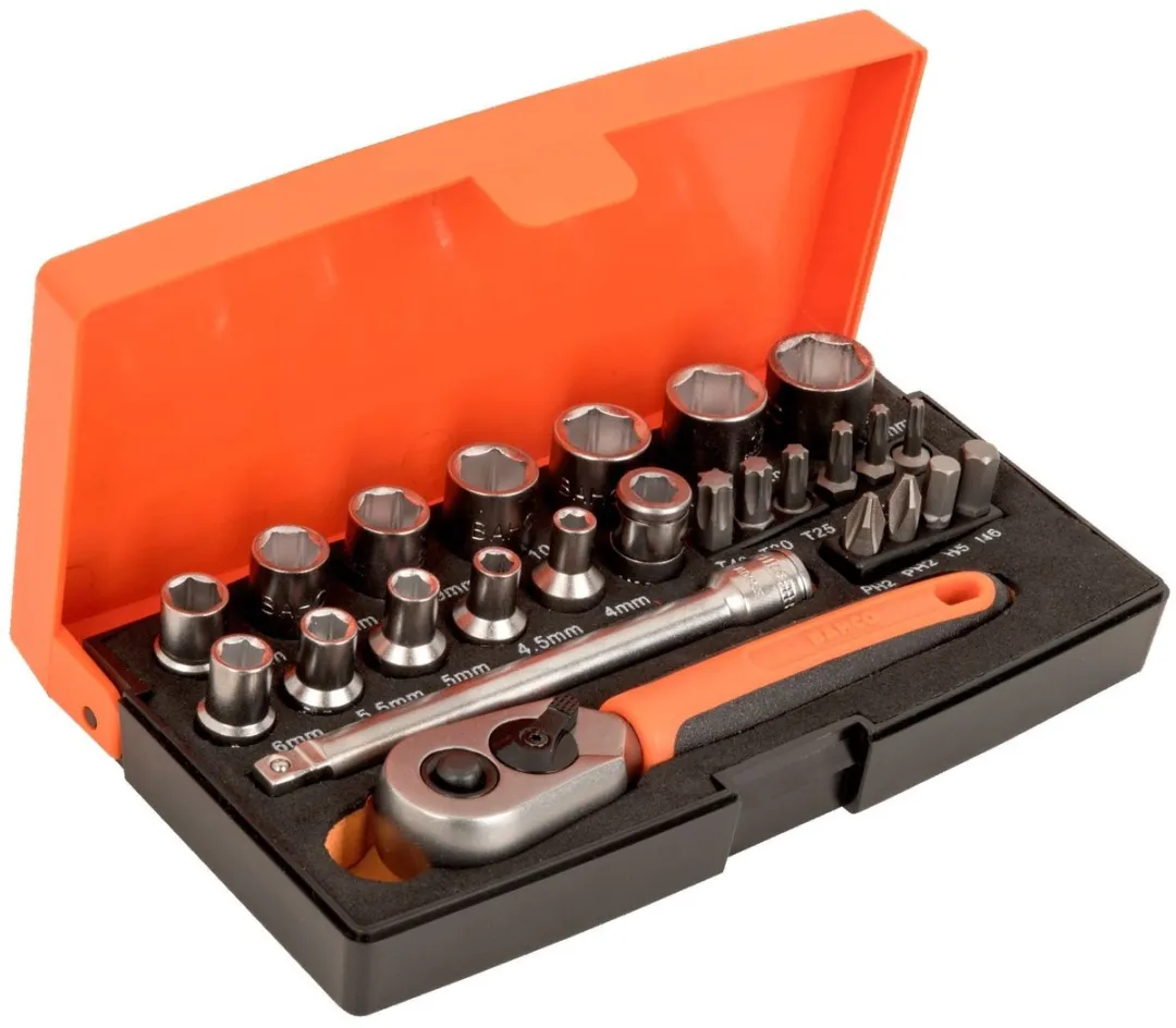 Bahco SL25 Dopsleutelset 24-delig 1/4" - 504g