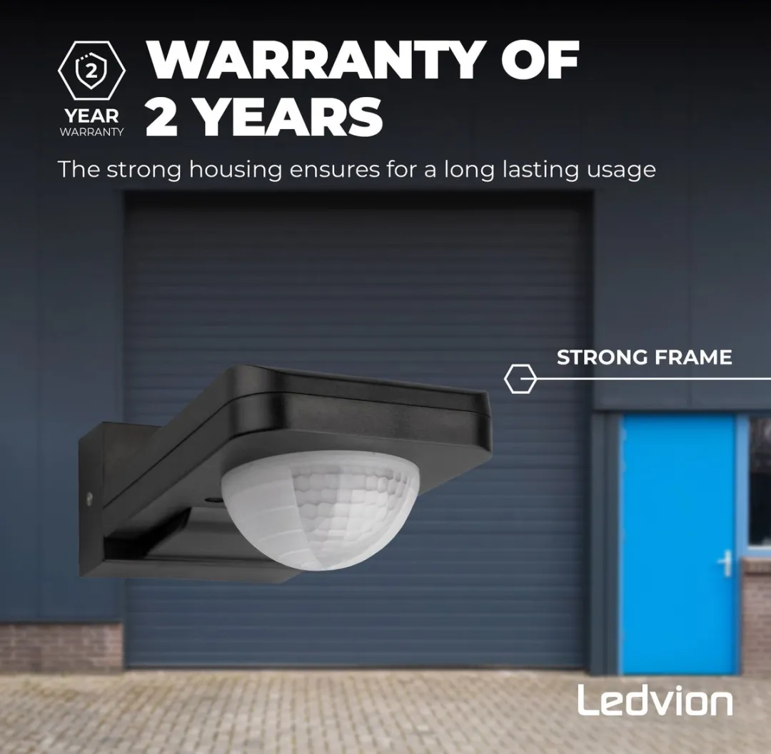 Ledvion Bewegingsmelder LV10043 - Opbouw - IP65 - 360° - 20m