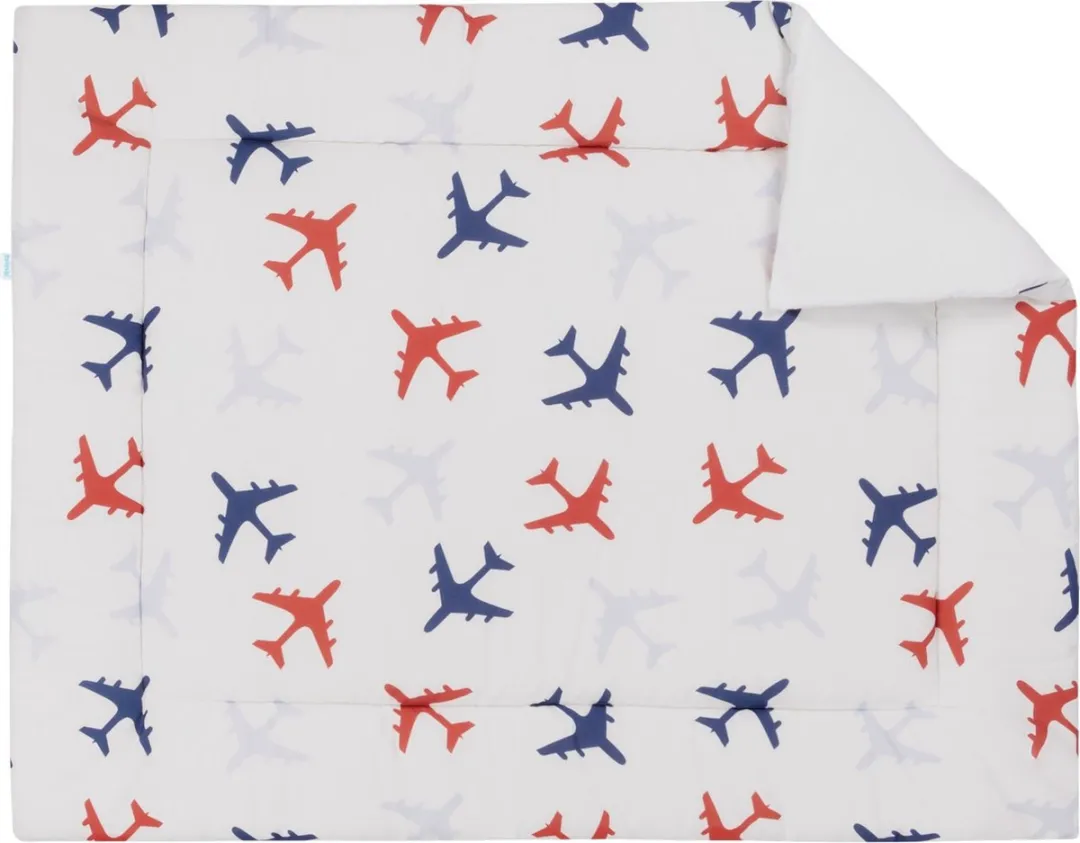 BINK Bedding Boxkleed Planes - 71x122cm - Blauw