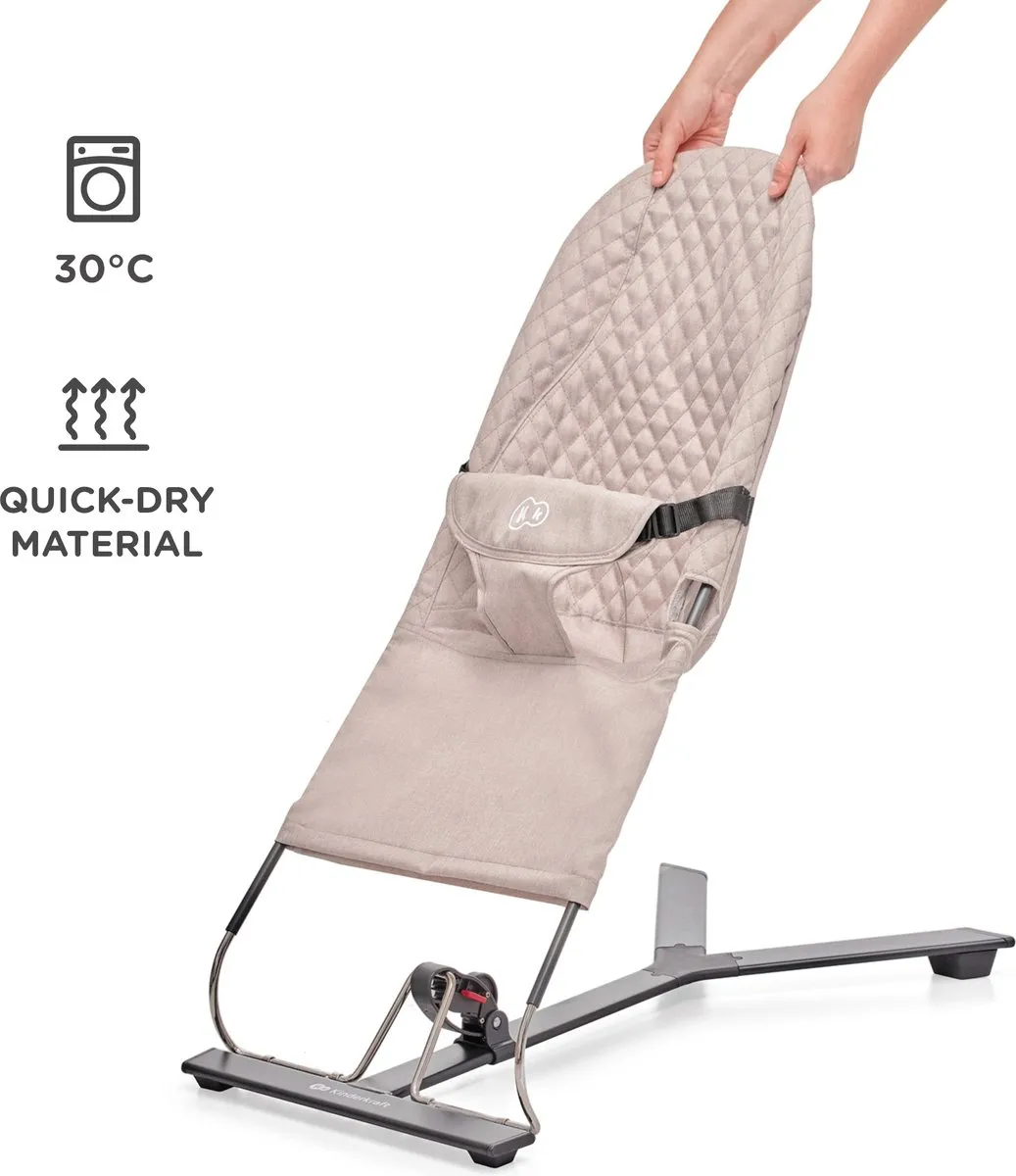 KinderKraft MIMI Babywip- en Ligstoel Beige