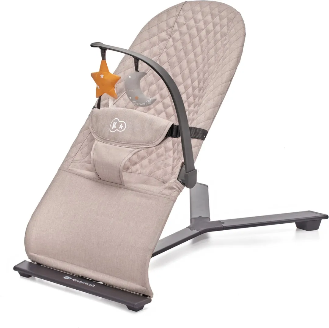 KinderKraft MIMI Babywip- en Ligstoel Beige