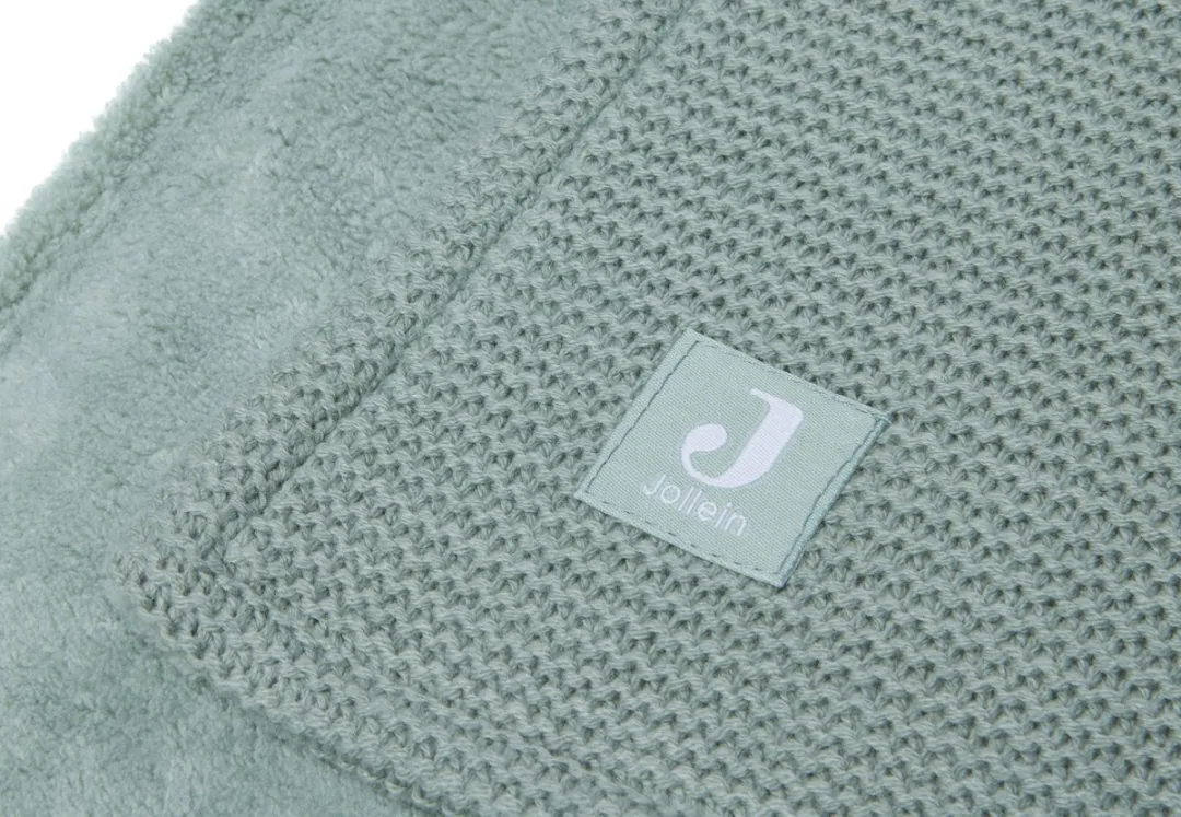 Jollein Baby Deken Ledikant 100x150cm Basic Knit - Forest Green