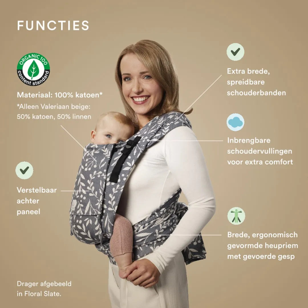 Stokke Limas Carrier Plus - Leopard Lilac - 3 Draagopties