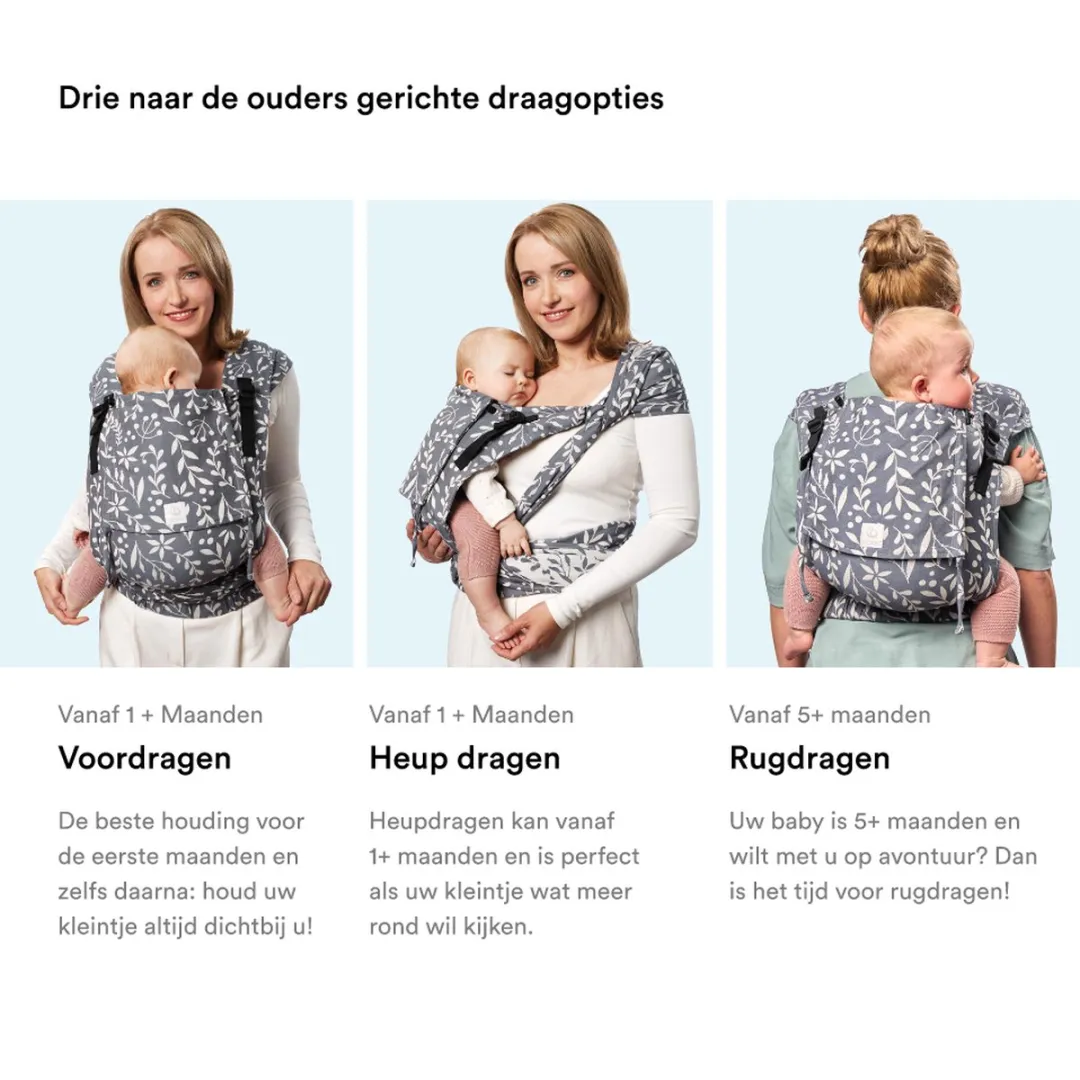 Stokke Limas Carrier Plus - Leopard Lilac - 3 Draagopties