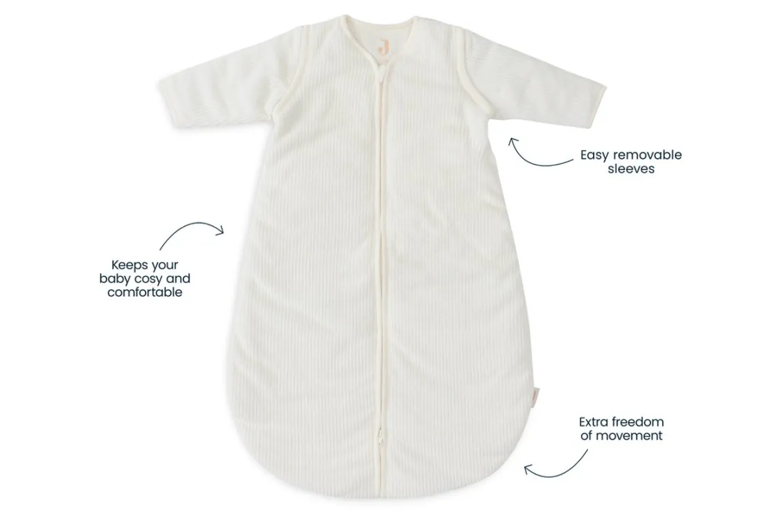 Jollein Baby Slaapzak Winter 70cm - Rib Ivory