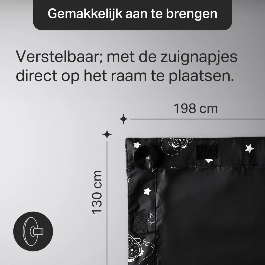 Tommee Tippee Sleeptight Verduisteringsgordijn 130x198cm - Zwart