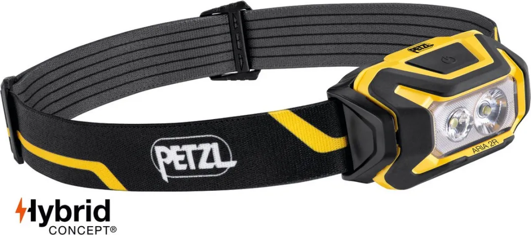Petzl Aria 2R Hoofdlamp 600 Lm - Zwart/Geel