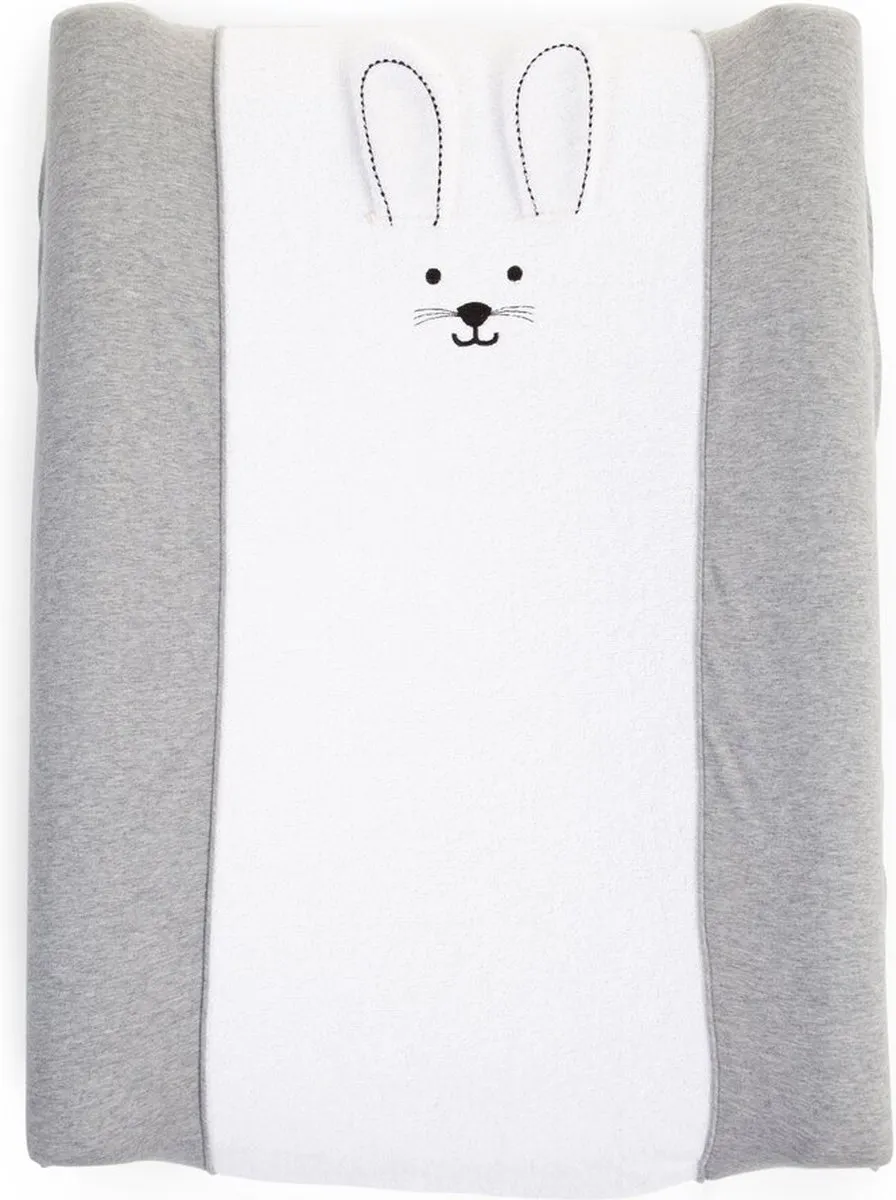 Childhome Waskussenhoes Konijn Jersey - Grijs - 2 Stuks