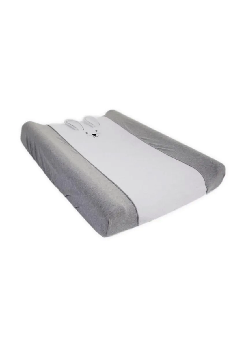 Childhome Waskussenhoes Konijn Jersey - Grijs - 2 Stuks