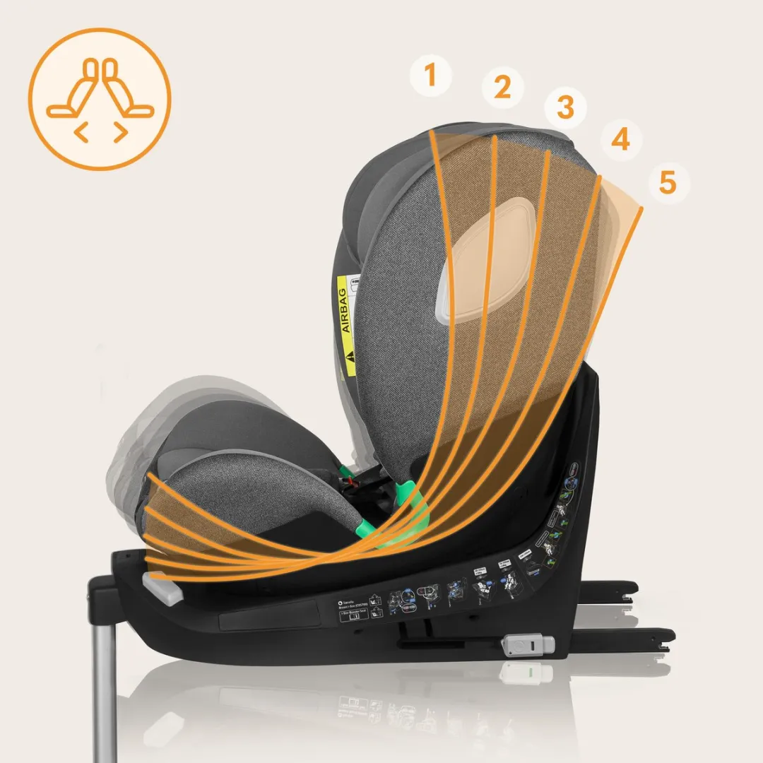 Lionelo Braam i-Size Autostoeltje 4in1 40-150cm - Zwart