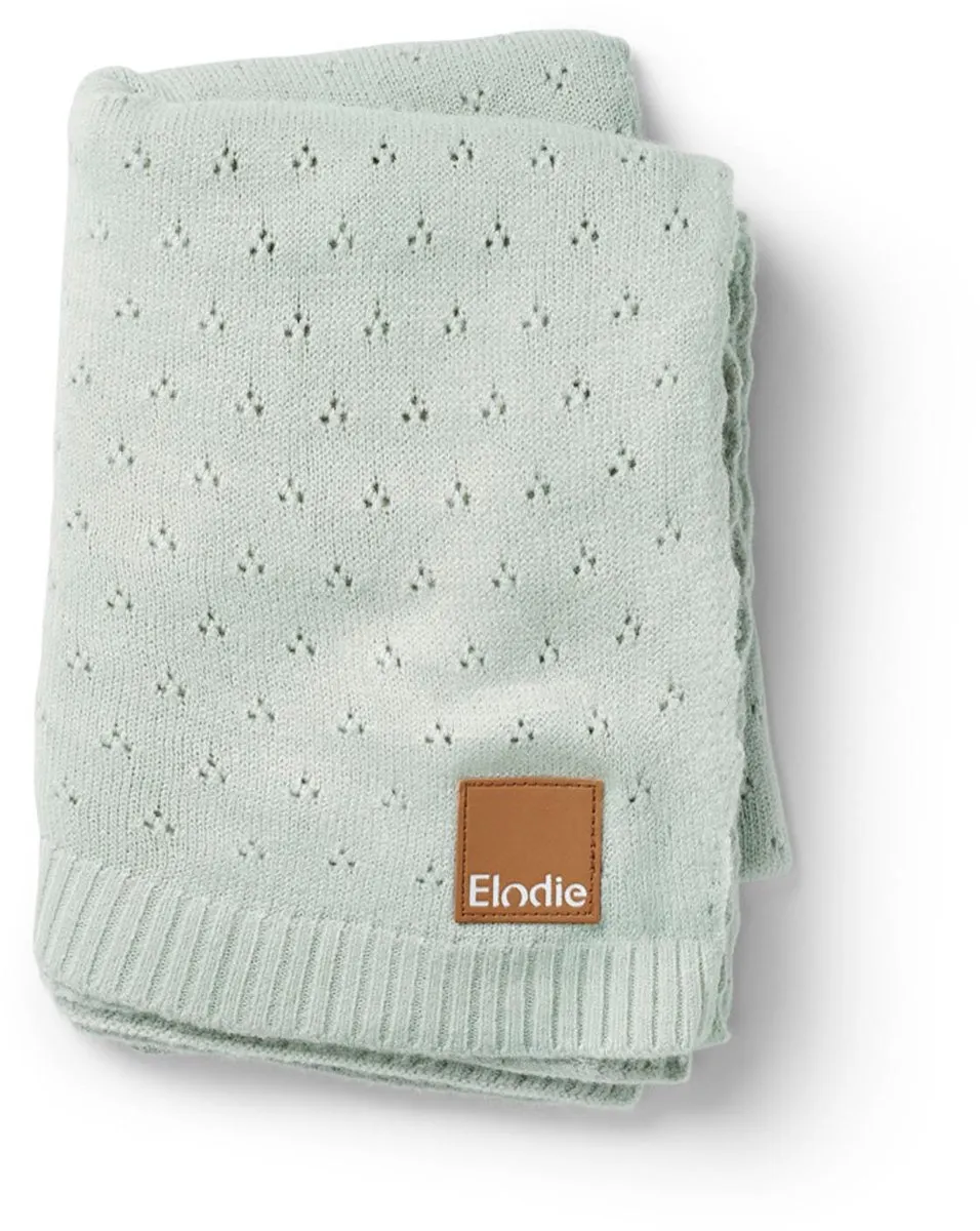 Elodie Pointelle Deken Mineral Green 70x100cm