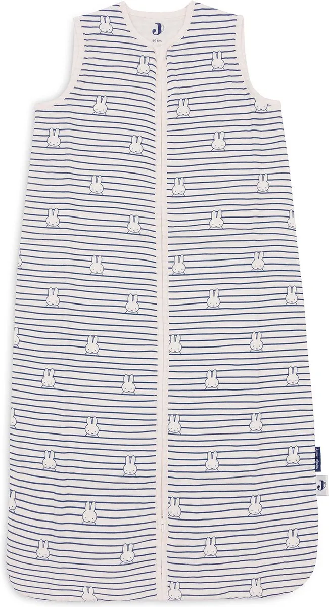 Jollein x Nijntje Hydrofiel Slaapzak 110cm Navy - Miffy Stripe