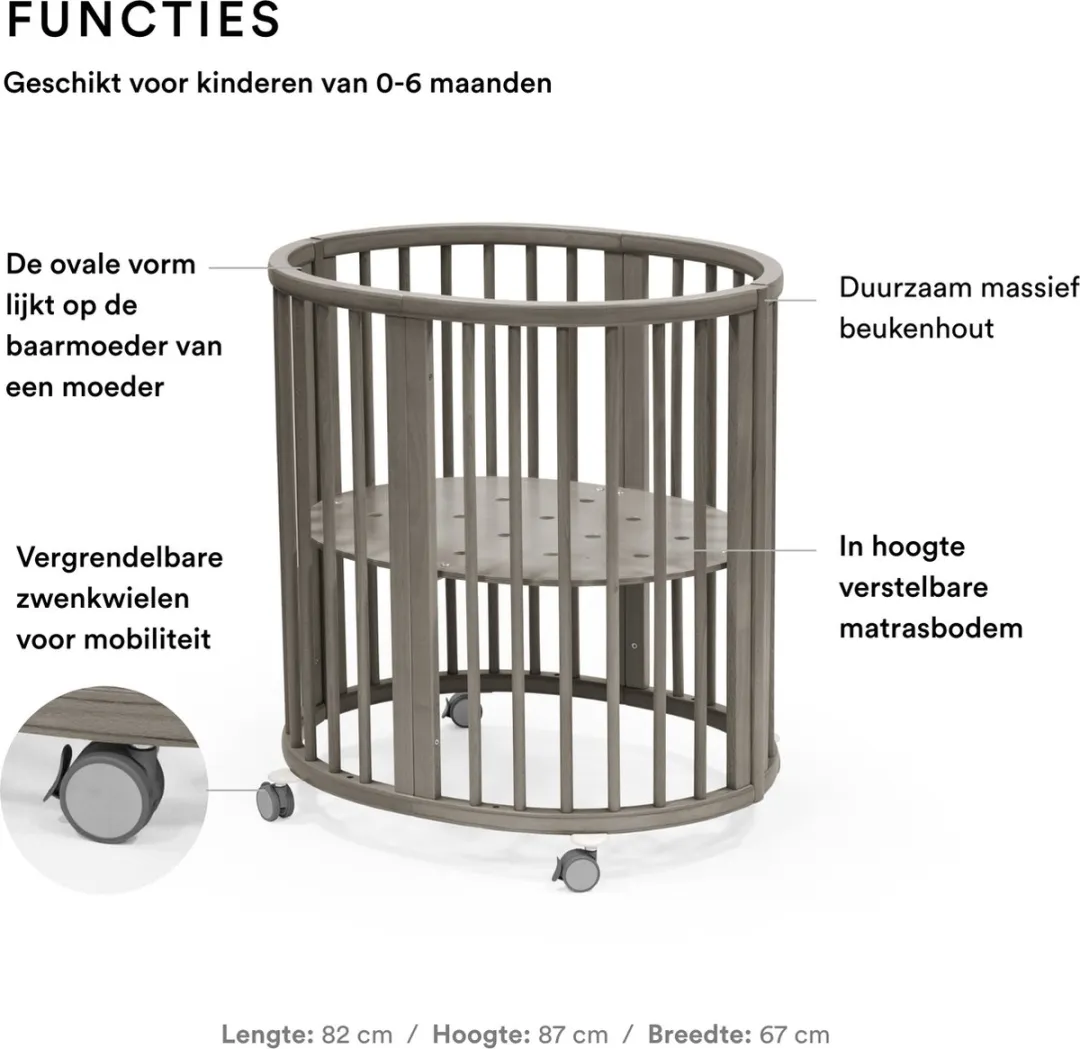 Stokke Sleepi Mini Wieg - Hazy Grey