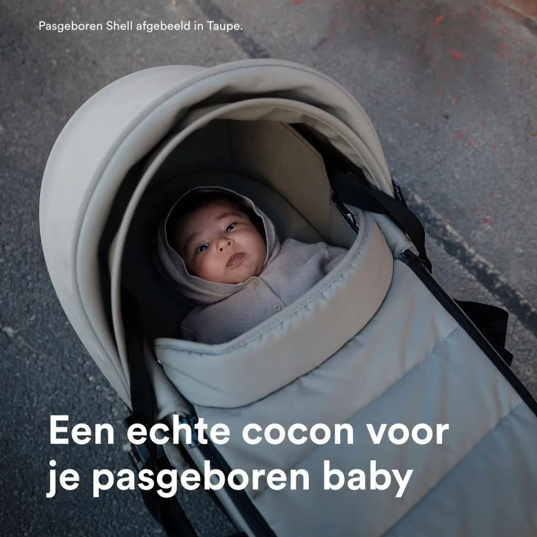 Stokke YOYO Newborn Shell, Aqua - Voor baby's tot 6 maanden of 9 kg - Inclusief semi-harde kap, tweepersoonsmatras en voetenzak - Voor YOYO-frame (los verkrijgbaar)