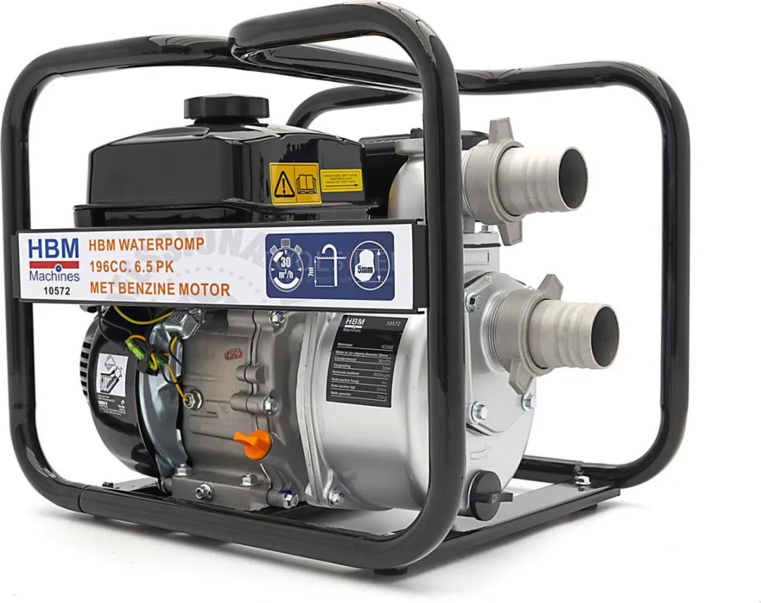 HBM Waterpomp 196cc 6.5 PK Benzine