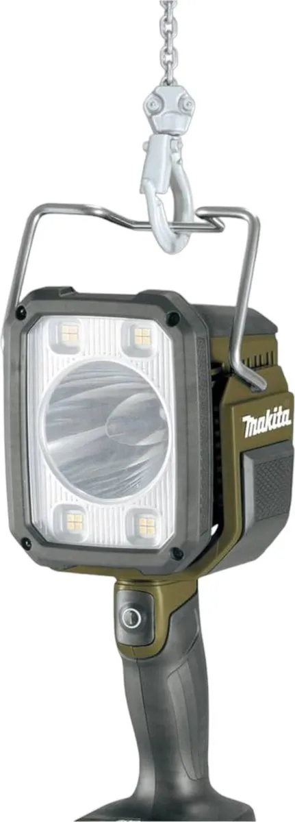Makita DML 812 LED Handschijnwerper 18V 1250lm - Olijfgroen - 2x Accu 3.0Ah