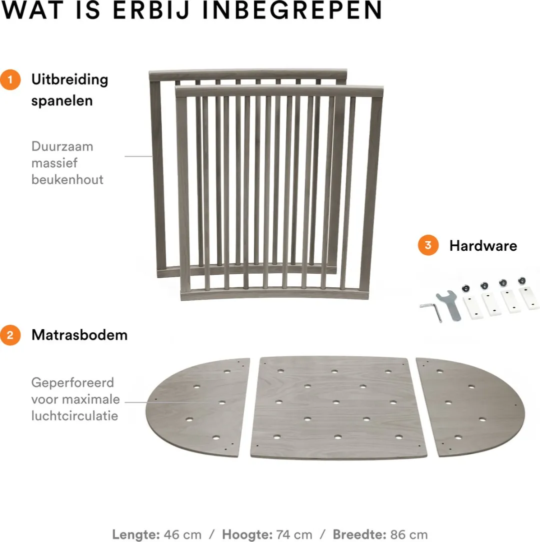 Stokke Sleepi V3 Bedverlenging Hazy Grey