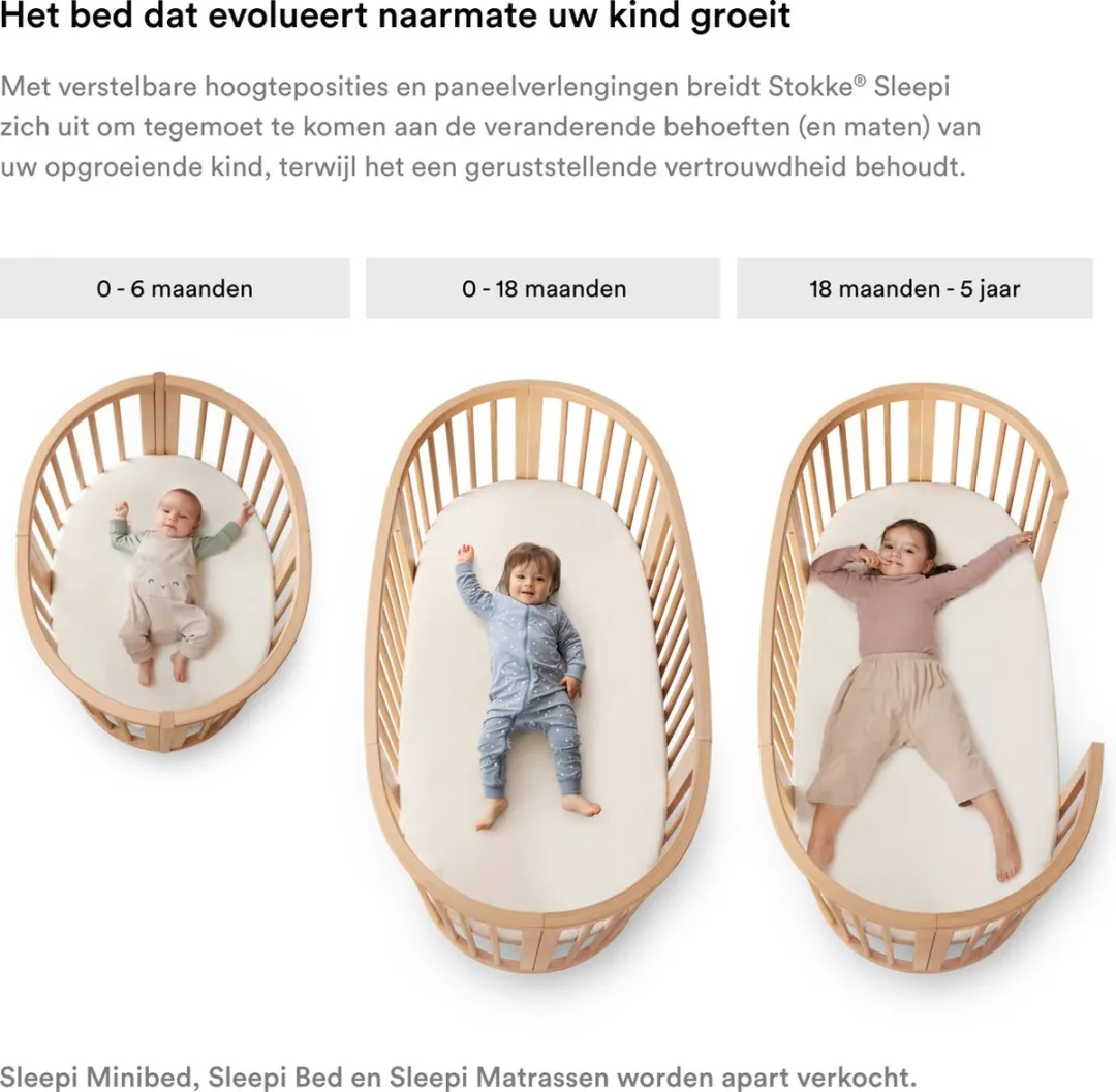 Stokke Sleepi V3 Bedverlenging Hazy Grey