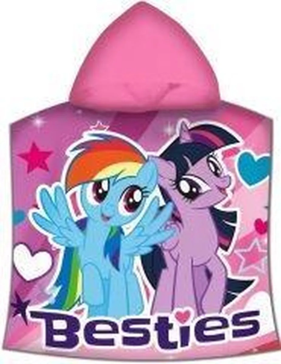My Little Pony Roze Badcape met Capuchon