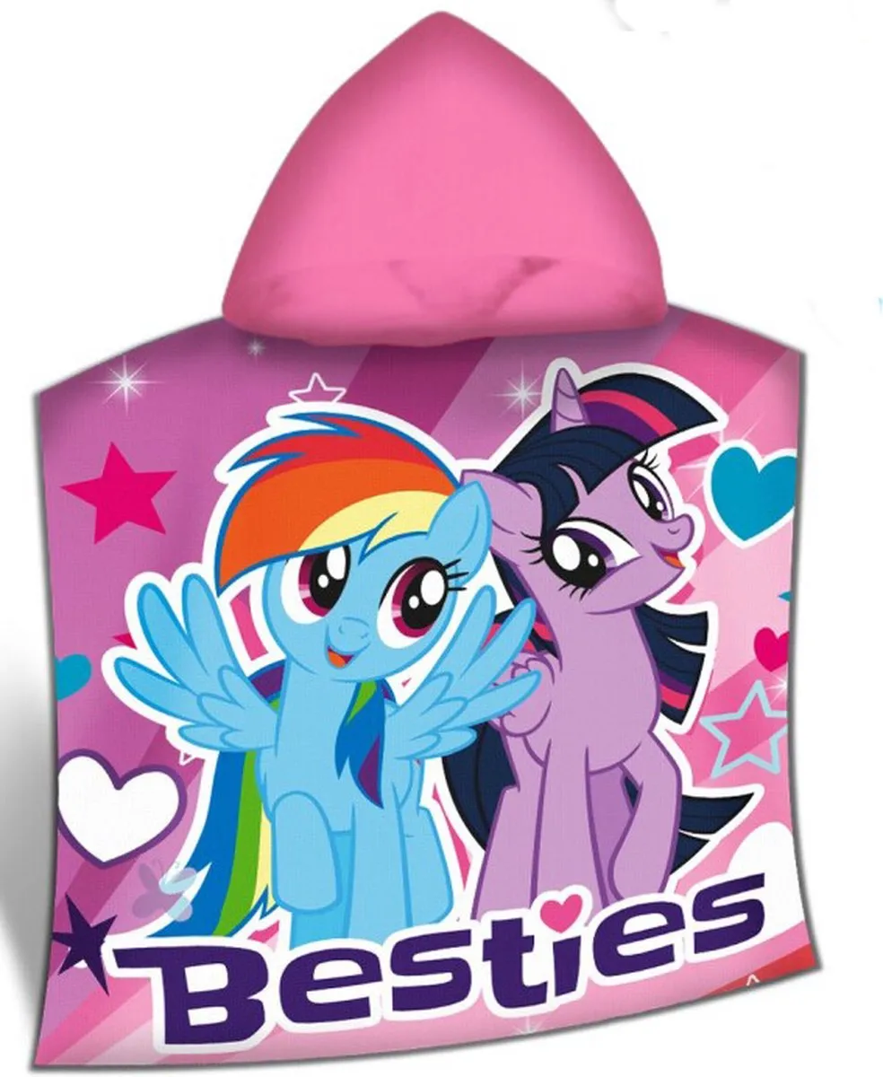 My Little Pony Roze Badcape met Capuchon