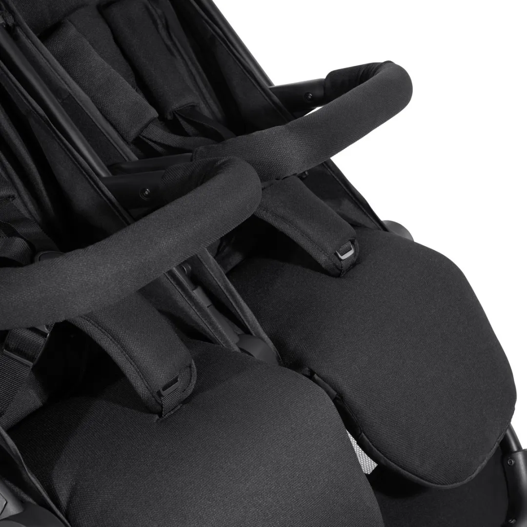 Hauck Swift x Duo Tweelingbuggy - Compact opvouwbaar - Zwart