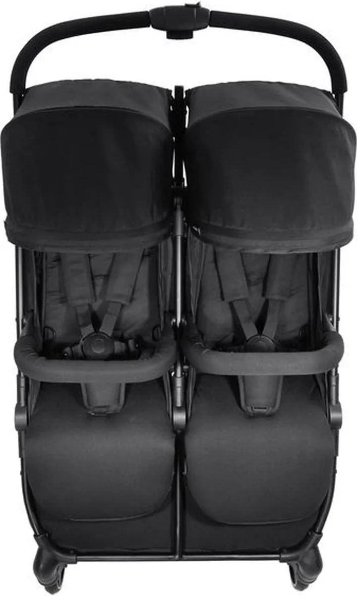 Hauck Swift x Duo Tweelingbuggy - Compact opvouwbaar - Zwart