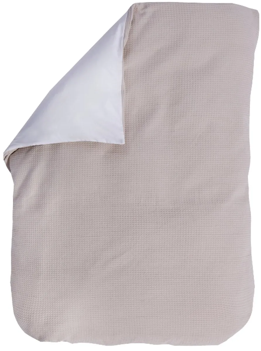 BINK Bedding Dekbedovertrek Wafel Zand 100x135cm