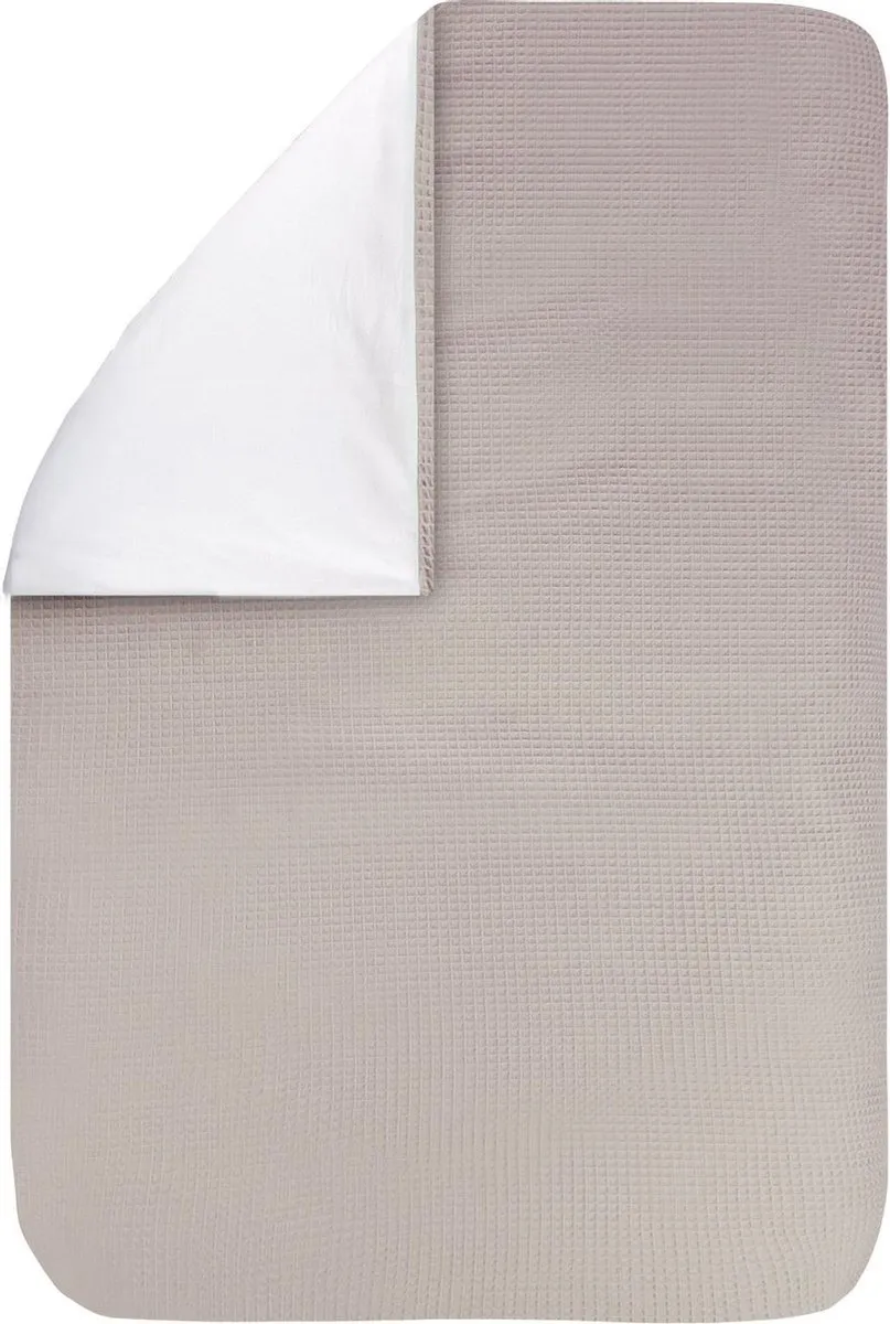 BINK Bedding Dekbedovertrek Wafel Zand 100x135cm