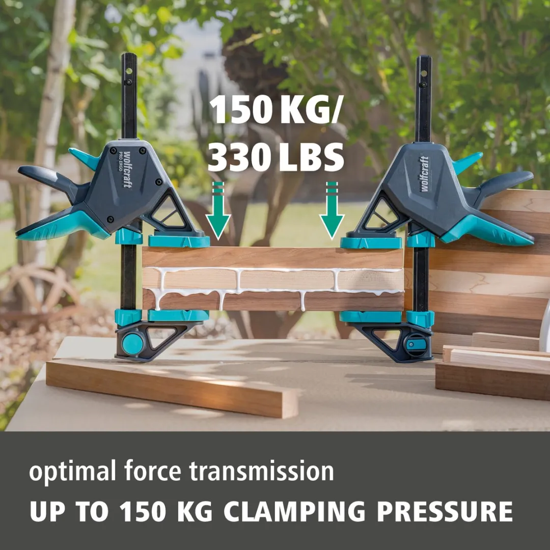Wolfcraft 2 Lijmklemmen PRO ERGO 915mm - 2 Stuks