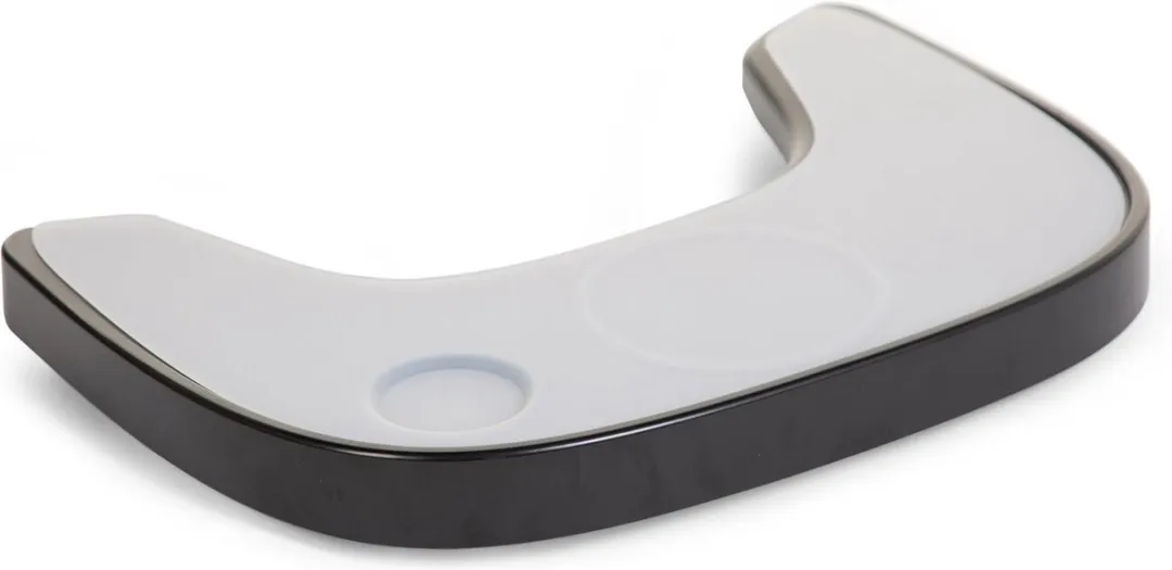 Childhome - Evolu Eettablet voor Kinderstoel - ABS - Zwart + Siliconen Placemat