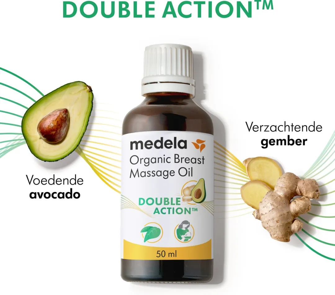 Medela Organic Massage olie - verwarmende borstverzorging - vegan - 50ml - biologisch