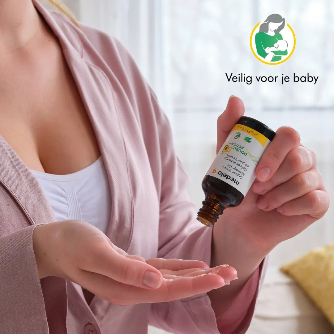 Medela Organic Massage olie - verwarmende borstverzorging - vegan - 50ml - biologisch