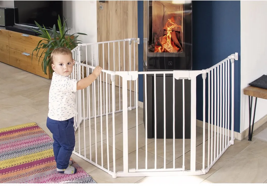 Pinolino - Kinderhekje - Traphekje - Wit - 117x117x74cm - Veiligheidshekje