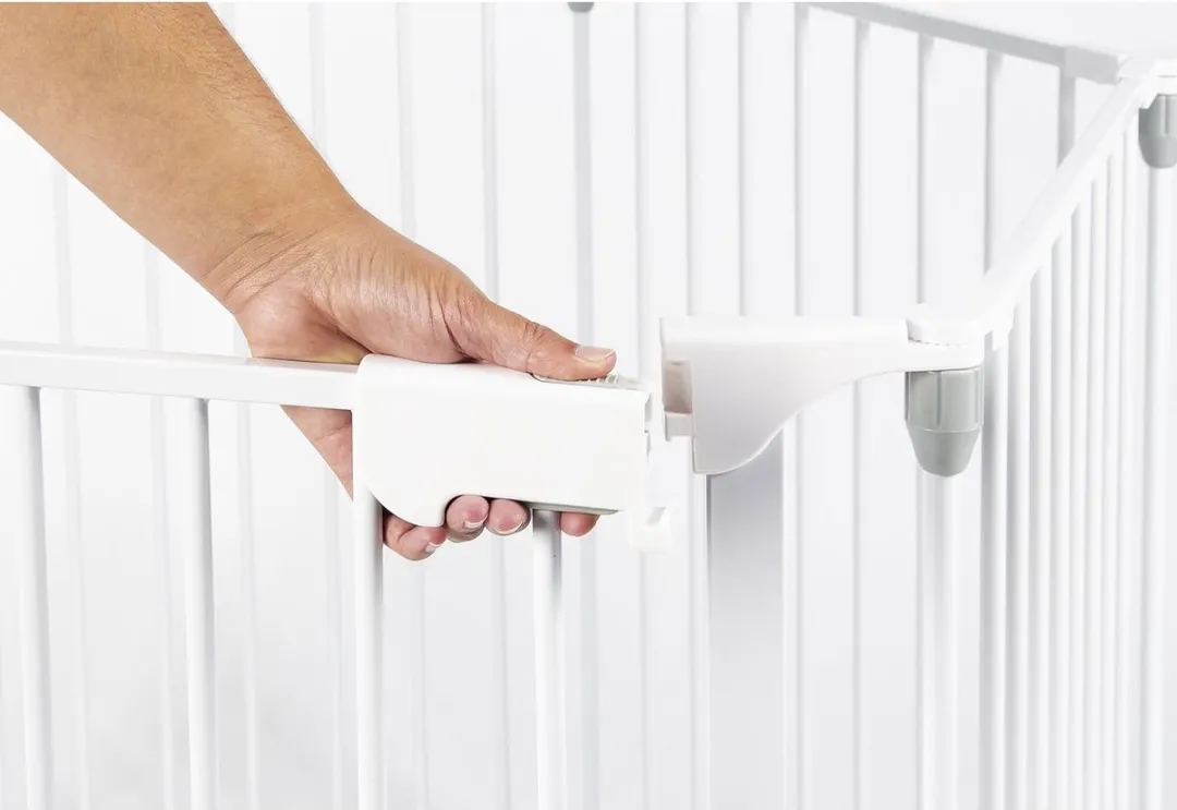 Pinolino - Kinderhekje - Traphekje - Wit - 117x117x74cm - Veiligheidshekje