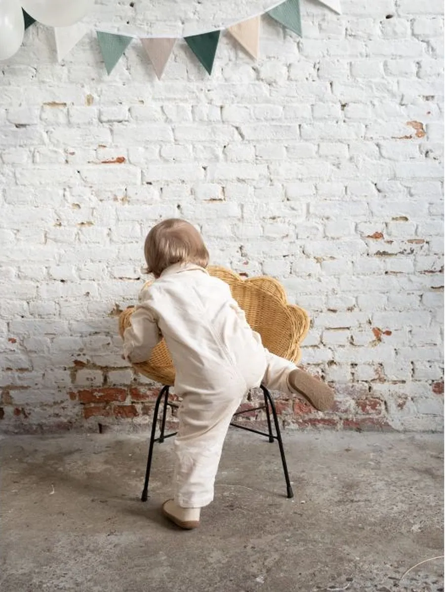 Childhome Kinderstoel Flower - Rotan - Beige