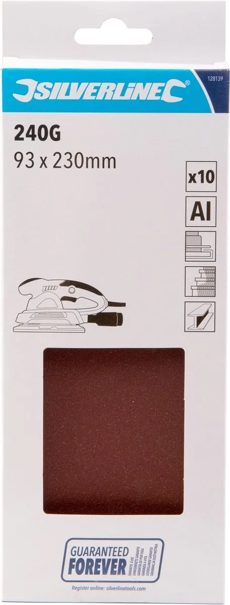 Silverline Schuurvellen 240 - 10 Stuks