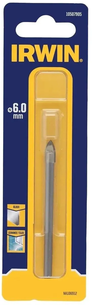 Irwin 10507905 Glas-/Tegelboor 6mm