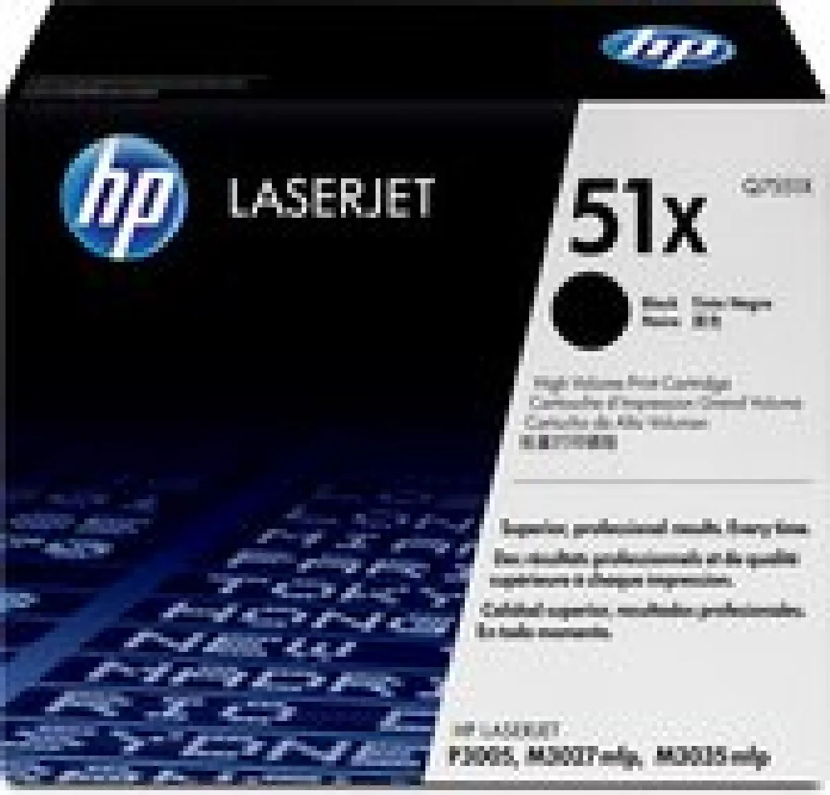 HP 51X Tonercartridge - 21.500 pagina's - Zwart