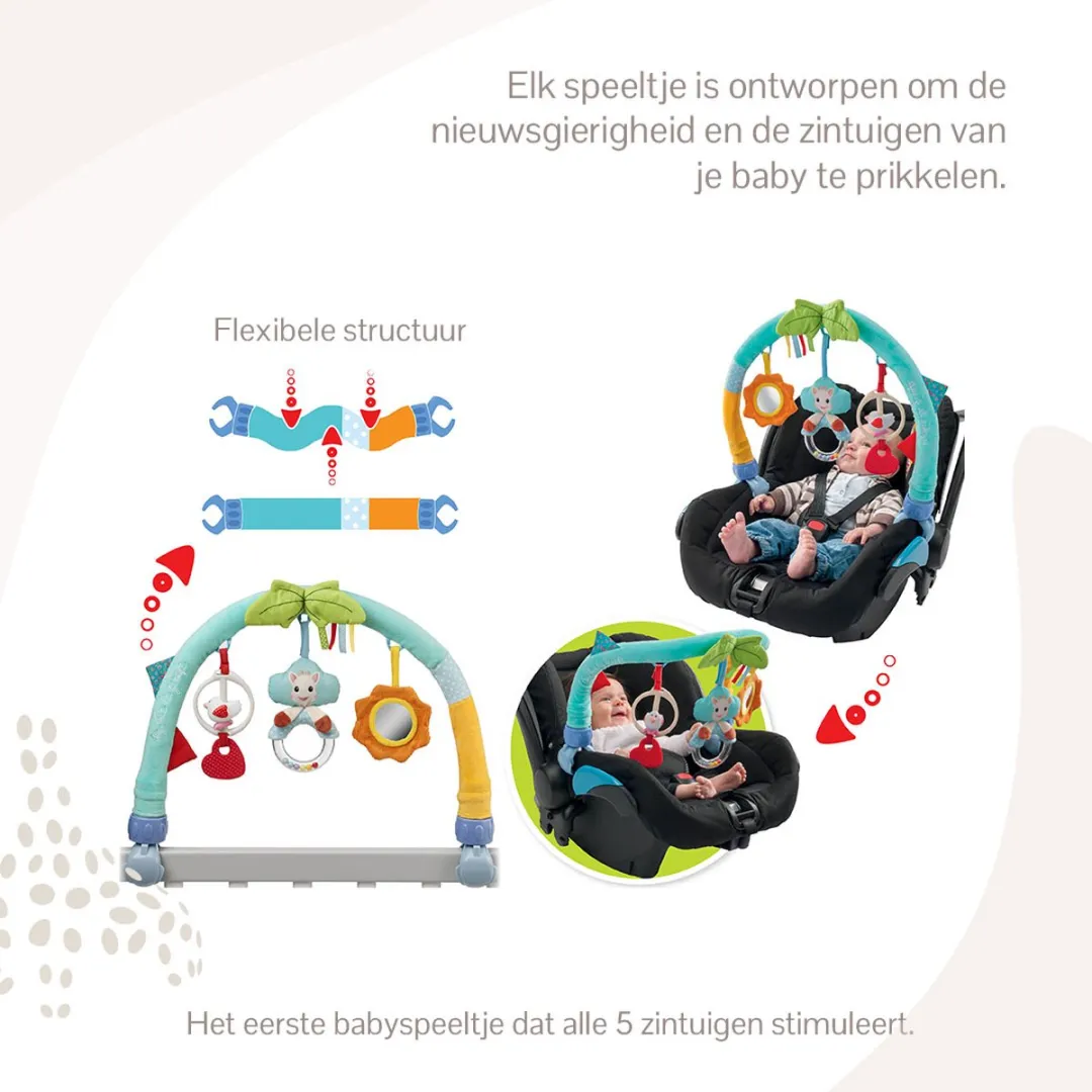 Sophie de Giraf Activiteitenboog Boxmobiel - Meerkleurig