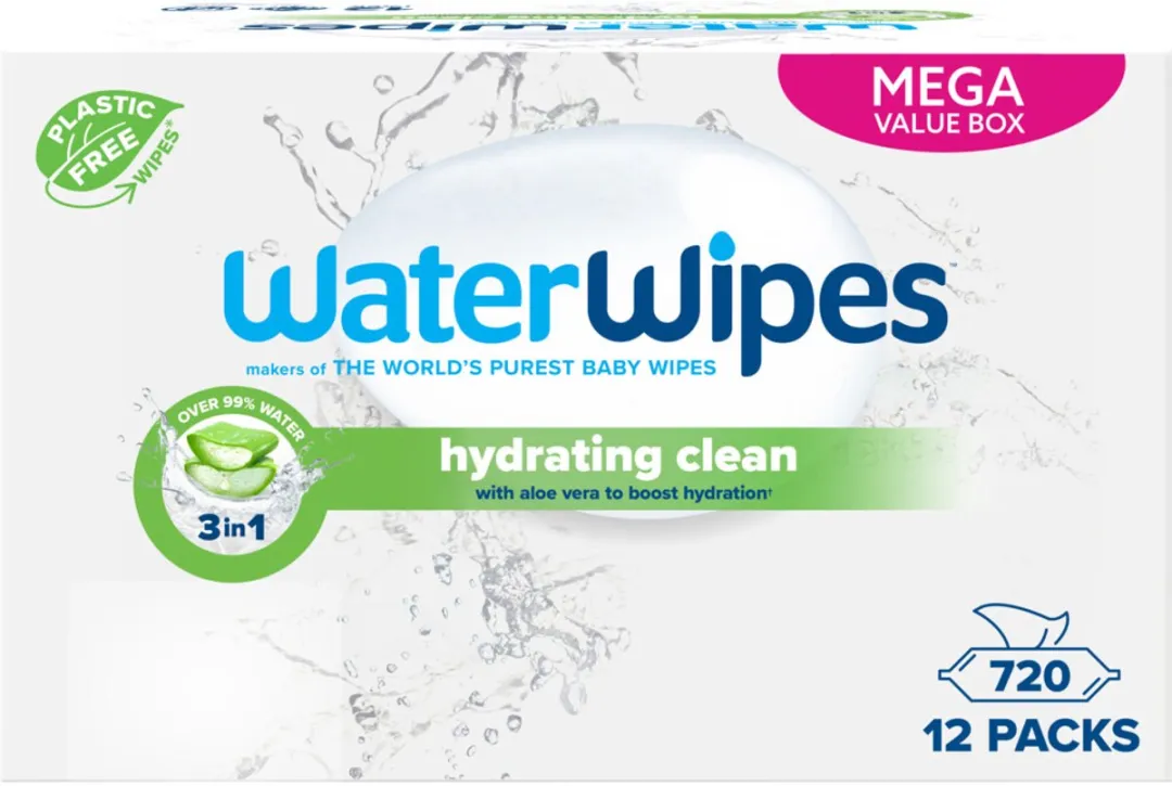 WaterWipes Billendoekjes Hydrating - 12x60 = 720 stuks