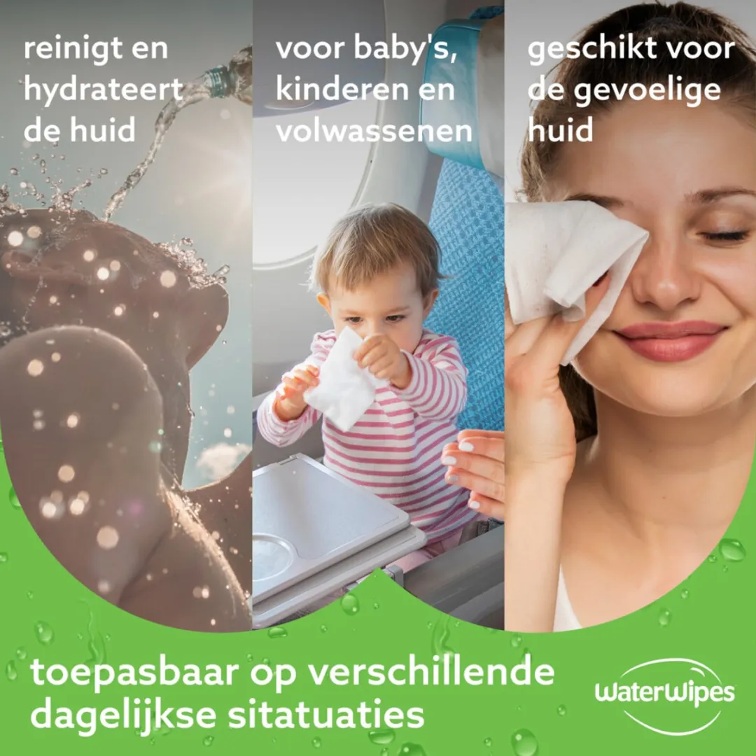 WaterWipes Billendoekjes Hydrating - 12x60 = 720 stuks