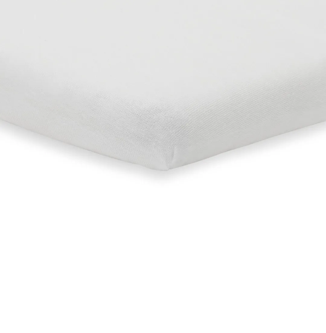 Jollein Hoeslaken Molton Ledikant 60x120cm - Wit - 2 Stuks