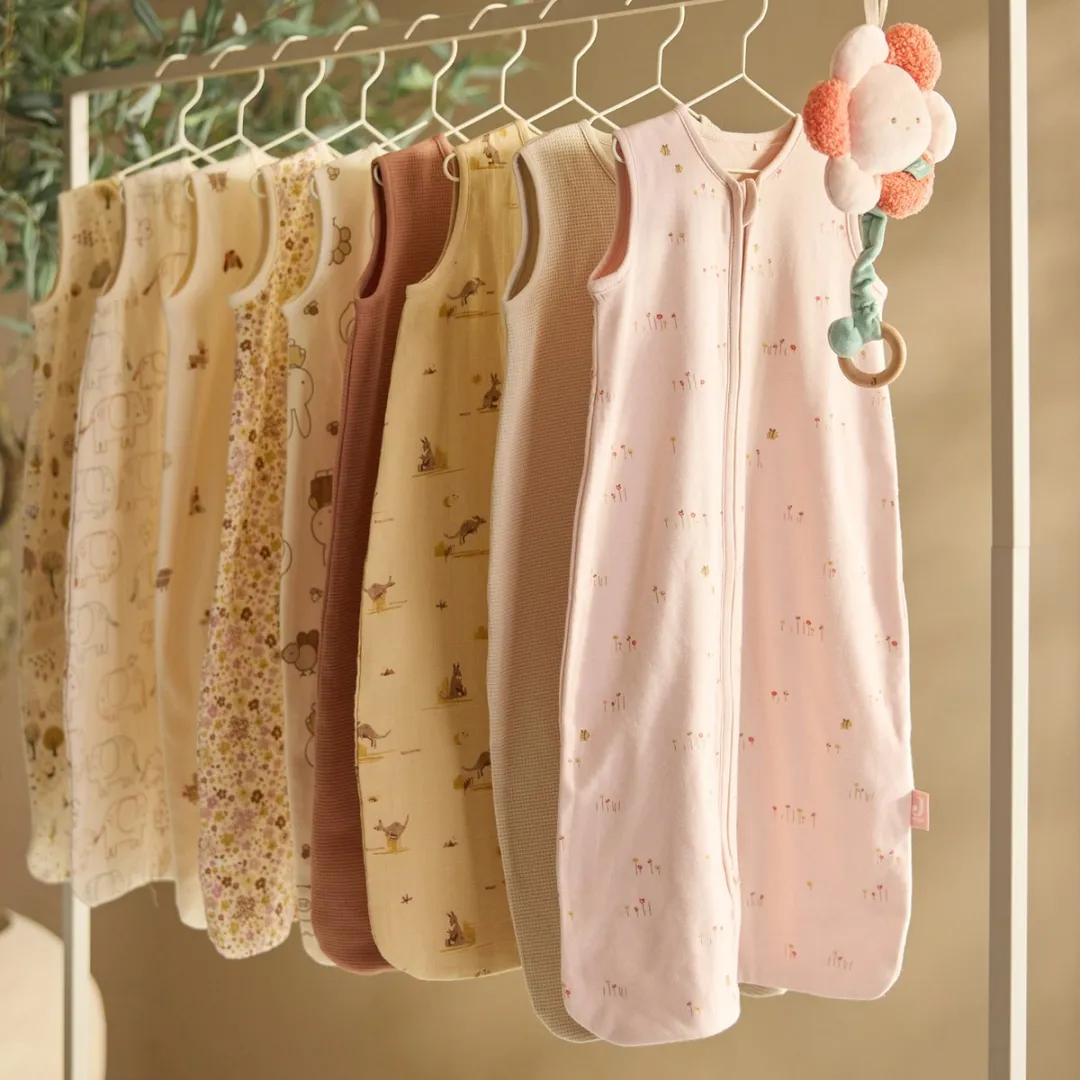 Jollein Slaapzak Baby Mouwloos 90cm Little Waffle Light Terra - afbeelding 6 van 6