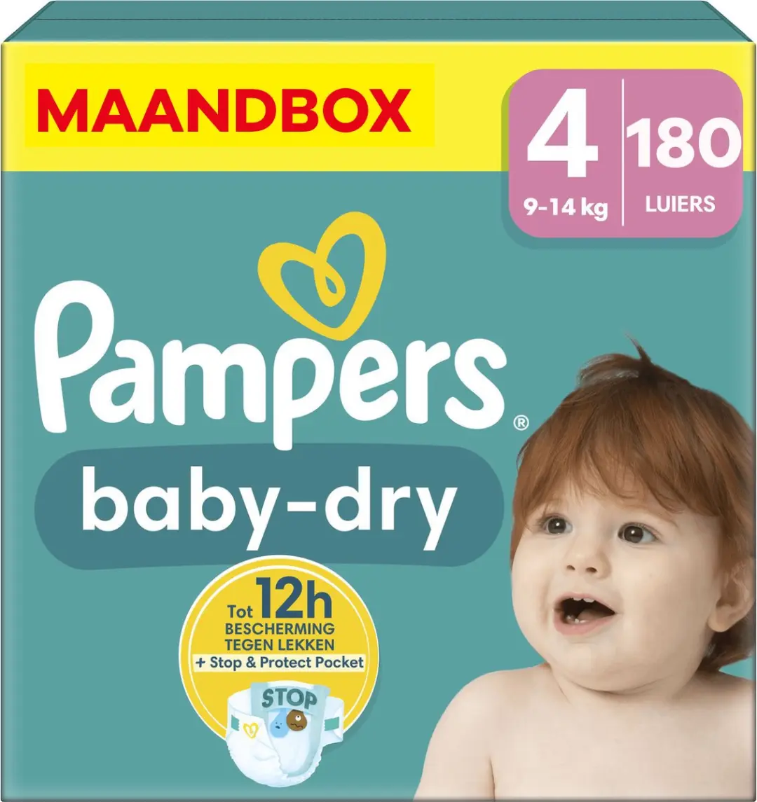 Pampers Baby Dry Maat 4 - 180 Stuks
