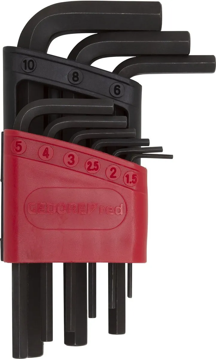 Gedore RED R36605009 Haakse stiftsleutelset 9-delig